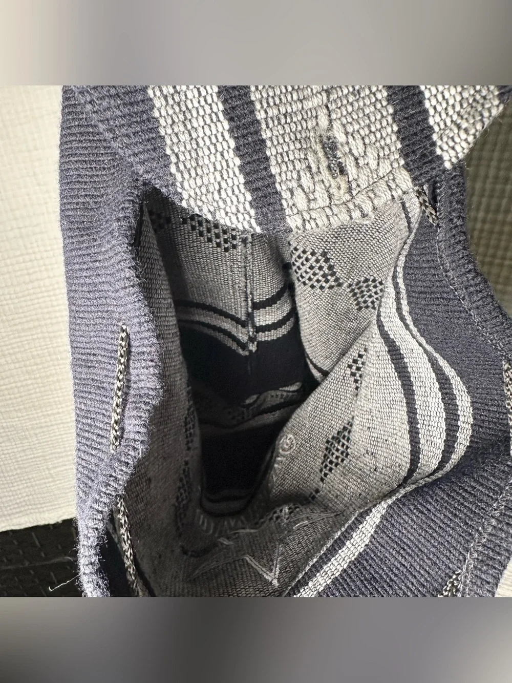 Dallas Cowboys Woven Embroided Star Backpack Boho Hippie Serape Style 16.5x17”